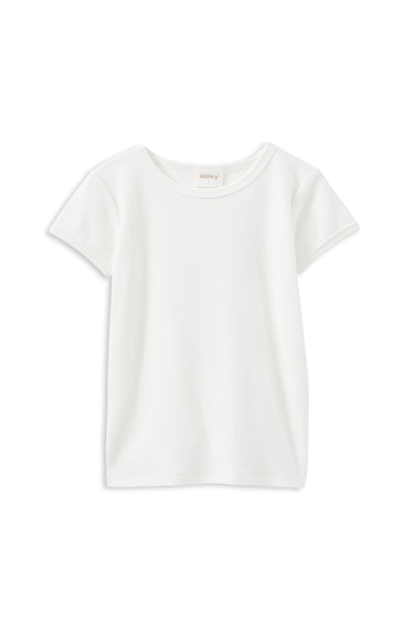 Milky - White Rib Tee